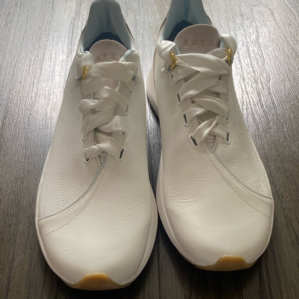 SAYE White Leather Athletic Sneakers